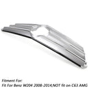 Front Bumper Grille Fit Benz C Class W204 W/LED Emblem C300/C350 2008-2014 Chrome Generic