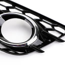 A4 S-LINE S4 2008-2012 Audi Honeycomb Style Fog Light Grill Replacement Grille Bumper
