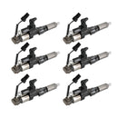 1984-2018 Hino J08E Kobelco 3.8 4.7 Diesel 6PCS Fuel Injectors 095000-6593