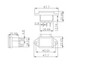 20PCS IEC320 C14 3 Pin Screw Mount Power Socket Cover 10A 250V For Boat AC-04C