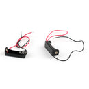 5Pcs 2-Wired 12V 23A MN21 MS21 Battery Case Box Holder Black With Cable