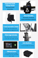 3D Printer 300x300x330mm Print Size for PLA ABS TPU 115V-240V
