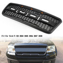 Ford F150 2004-2008 Raptor Style With LED Front Mesh Hood Grill Grille