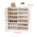 24-48 Pair Stackable Shoe Storage Cabinet Drawer Box Plastic Frame