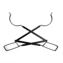 2PCS Hearth Tool Fireplace Set Fire Tools Set Campfire Tongs Fire hook Black