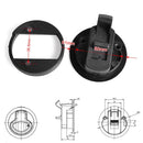 4脳RV Boat Door Replace Slam Latch Hatch 2" Deck Round Pull Latch 1/2"