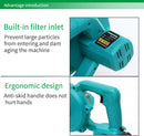 128VF 2 in 1 Cordless Leaf Dust Blower Vacuum Dust Cleaner Battery Charge