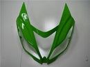 Fairing Injection Plastic Kit Green Black W/Bolt Kit Fit For Kawasaki Zx6R 13-18 Generic