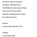 Motorcycle High Flow Air Cleaner For Kawasaki Z1000 2010 2011 Generic