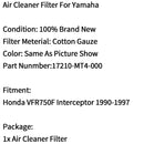 Air Filter Cleaner Element For Honda VFR750F Interceptor 1990-1997 17210-MT4-000 Generic