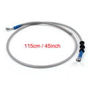 115cm/45 M10 Brake Oil Hose Line Banjo Fitting Stainless Steel End