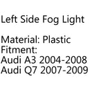 Left Side Fog Driving Light Foglamp For Audi A3 2004-2008 Q7 2007-2009 Generic