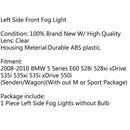 Fog Light Driving Lamp Housing LH For BMW 5 SERIES E60 2008-10 528 535 550 i xi Generic