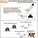 55W 7x6 5X7 LED Projector Headlight Hi-Lo Beam Halo DRL For Cherokee XJ Generic