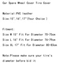 Tasmanian Devil Spare Wheel Tire Tyre Soft Cover 15 16 17 inches For All Car Generic