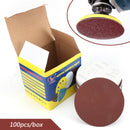 100PCS 6Inch DA Hook & Loop Sandpaper Sanding Discs Sand Sheet Grit 40 - 2000 Generic