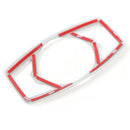 Car Head Light Button Switch Cover Trim ABS For 2015 2016 Ford Mustang F150 Red