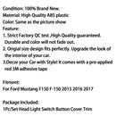 Car Head Light Button Switch Cover Trim ABS For 2015 2016 Ford Mustang F150 Generic