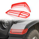 Side Marker Light Turn Signal lamp Guard Cover Trims Fit 2018 Wrangler JL Generic