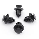 30PCS 8mm Black Plastic Rivets Clips Car Bumper Fastener For Toyota Honda Generic
