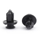 30PCS 8mm Black Plastic Rivets Clips Car Bumper Fastener For Toyota Honda Generic