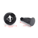 30PCS 8mm Black Plastic Rivets Clips Car Bumper Fastener For Toyota Honda Generic