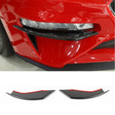 Front Bumper Vent Winglets Fog Light Canard Trim For 2018-19 Ford Mustang