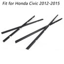 2012-2015 Honda Civic 4pcs Car Weatherstrip Window Moulding Trim Seal Belt Generic