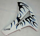 Fairings 2008-2011 Honda CBR 1000 RR White & Blue Black Flame  Generic