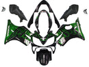 Fairings 2004-2007 Honda CBR 600 F4i Black & Green Flame  Generic