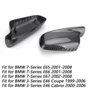 1Pair Mirror Cover Cap fit BMW E46 E65 E66 745i 750i 51167074236+51167074235 Generic