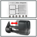 Amber LED Signal Power+Heated Towing Mirrors For 2007-2013 Silverado Sierra Generic
