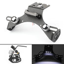 Aluminium License Plate Holder Mount Bracket LED For Kawasaki ZX-6R 2009-2017