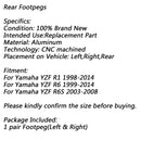 Rear Foot Peg Footrest For Yamaha YZF R1 1998-2014 R6 1999-2014 R6S 2003-2008 Generic