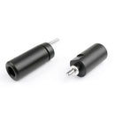 Yamaha YZF R6 2008-2009 Frame Sliders Crash Protector No Cut Black