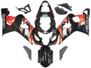 Fairings 2004-2005 Suzuki GSXR 600 750 Black Orange GSXR  Generic