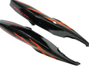 Fairings 2006-2007 Suzuki GSXR 600 750 Black & Orange Gold Flame Racing Generic