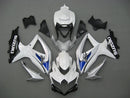 For GSXR 600/750 2008-2009 Bodywork Fairing White ABS Injection Molded Plastics Set