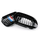 Front Fence Grill Grille ABS Gloss Black Mesh For BMW E46 2D (1999-2002) 3 Series Generic