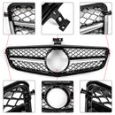 W204 C-Class C300 C350 2008-2014 Benz ABS Gloss Chrome Grill Replacement Grille Generic