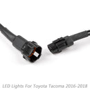 Tacoma 2016-2020 Toyota 4pcs Front Bumper Hood Grill Replacement Grille LED Lights Kit Generic