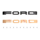 2018-2020 Ford F-150 Fornt Upper Grill Amber LED Repalcement ABS Grille Black