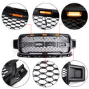 2018-2020 Ford F-150 Fornt Upper Grill Amber LED Repalcement ABS Grille Black