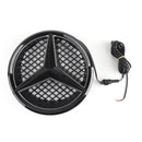 LED Black Chrome Front Grill Grille Fit Benz C Class W204 C300 C350 2008-2014 Generic