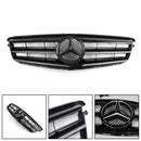Benz W204 C300 C350 2008 - 2014 Car Front Grille with LED Emblem Black
