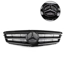Front Grille with LED Emblem compatible with BENZ W204 C300 C350 2008 2009 2010 2011 2012 2013 2014 Generic