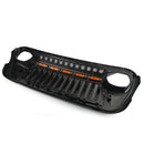 JL 2018-2021 Wrangler Front Bumper Grill Replacement Grille with 5 Amber Light Generic