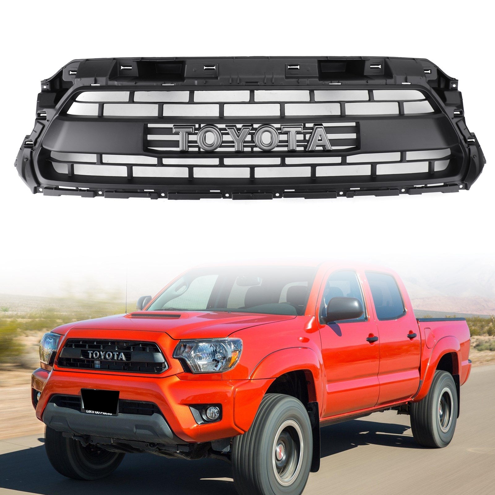 2012-2013-2014-2015 Toyota Tacoma Honeycomb Grill Replacement Grille