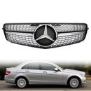 2008-2014 Benz C-Class (W204) C180 C200 C250 C350 Front Grille Grill Black Chrome Generic