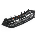 15-18 Ford Edge Black Raptor Style Front Bumper Grill Upper Grille + Amber LED Lights